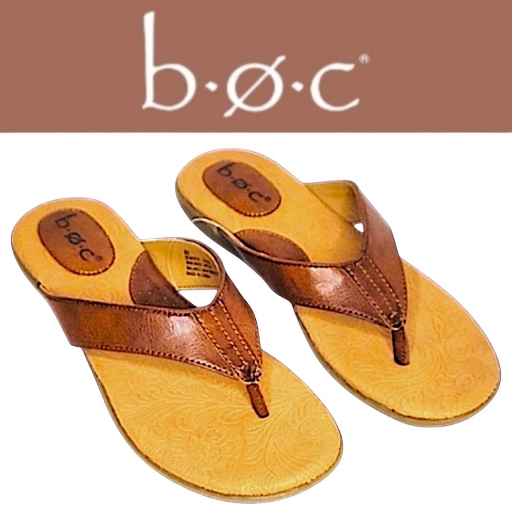 b.ø.c. Brown Women's Sandals Size 8M - Picture 1 of 8